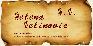 Helena Velinović vizit kartica